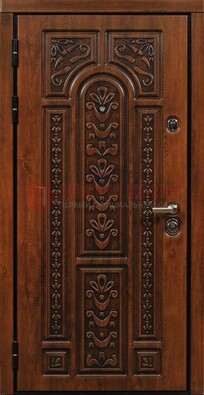 Коричневая входная дверь с виноритом ДВТ-32 в Йошкар-Оле