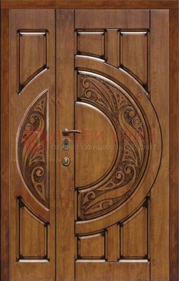 Коричневая входная дверь с виноритом ДВТ-5 в Йошкар-Оле