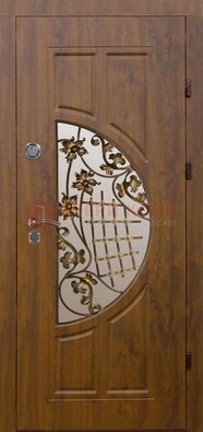 Стальная филенчатая дверь с виноритом и МДФ ДВТ-84 в Йошкар-Оле