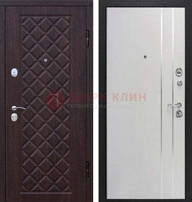 Железная входная дверь с виноритом и МДФ с молдингами ДВТ-87 в Йошкар-Оле