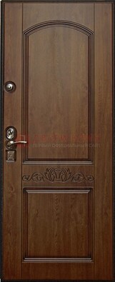 Коричневая железная дверь с виноритом ДВТ-9 в Йошкар-Оле