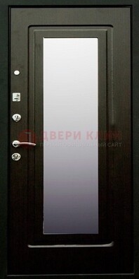 Черная металлическая дверь с зеркалом ДЗ-37 в Йошкар-Оле