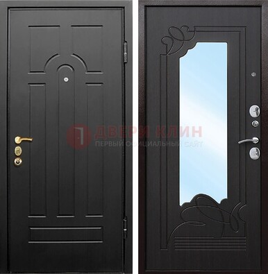 Входная стальная дверь с МДФ Венге и зеркалом ДЗ-56 в Йошкар-Оле