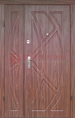 Железная тамбурная полуторная дверь с МДФ ПЛ-7 в Йошкар-Оле